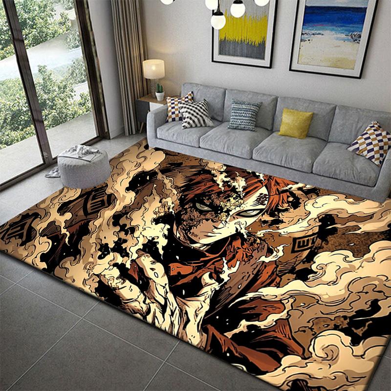 Naruto Minimalist Anime Print Area Rug Soft Non-Slip Washable Mat for Home 60x90cm
