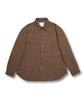 MUDSALT Seersucker Check Western Shirt Brown