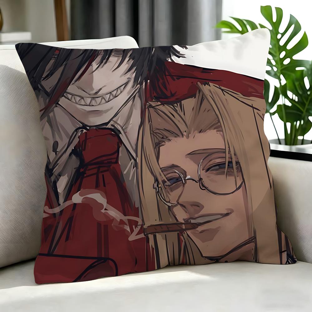 anime Hellsing Cushion Cover Cushion Cover Set Pcs x x x Pillowcase Decorative Sofa Home Decor