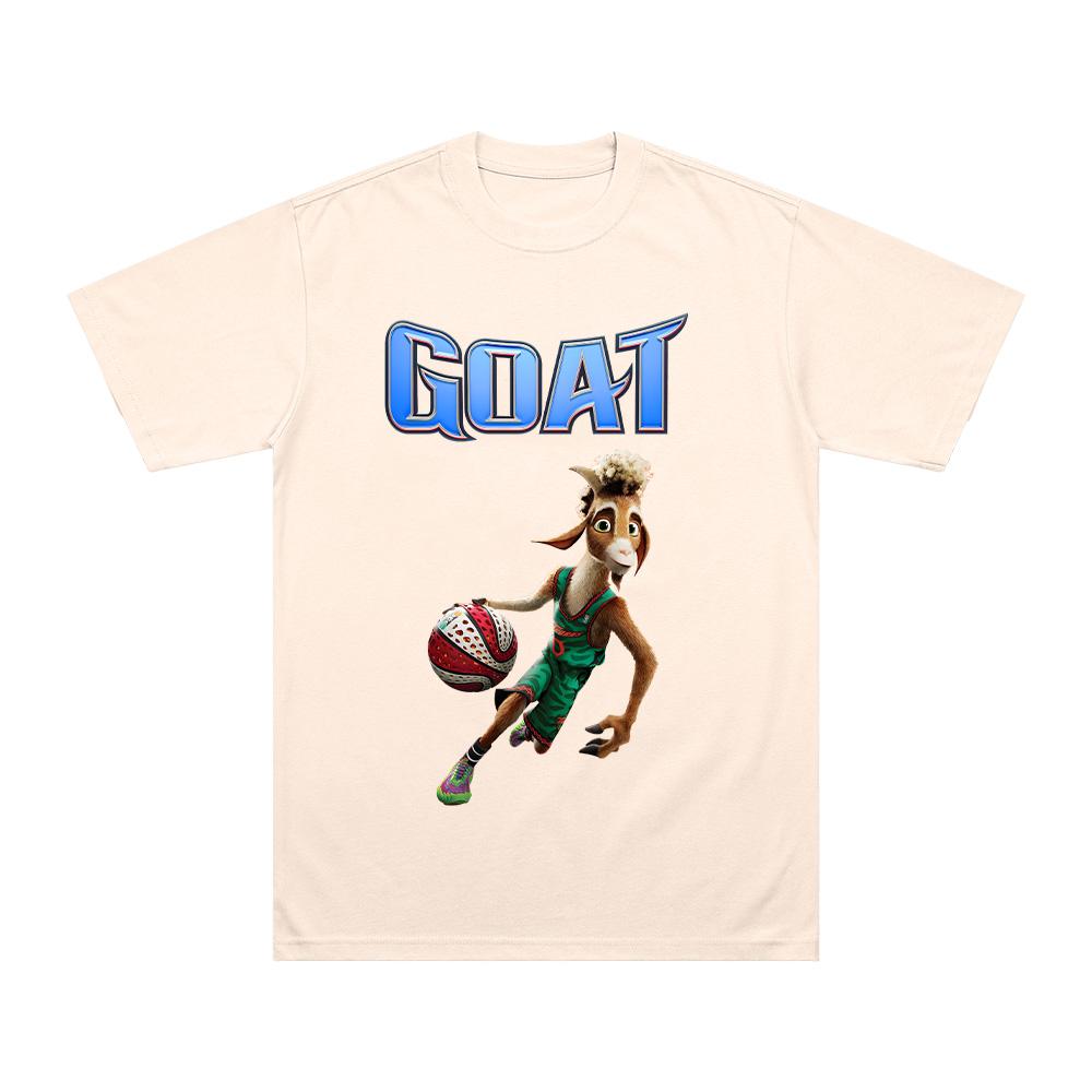 

Коза 2026 Фільм Мультяшний Принт Футболки Бавовняна Футболка Унісекс Футболка Модна Футболка з Круглим Вирізом з Коротким Рукавом М які Футболки XL пісочний