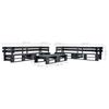 Canapés de jardin - vidaXL - Palette 6 pcs - Noir - Bois massif - Résistant aux intempéries