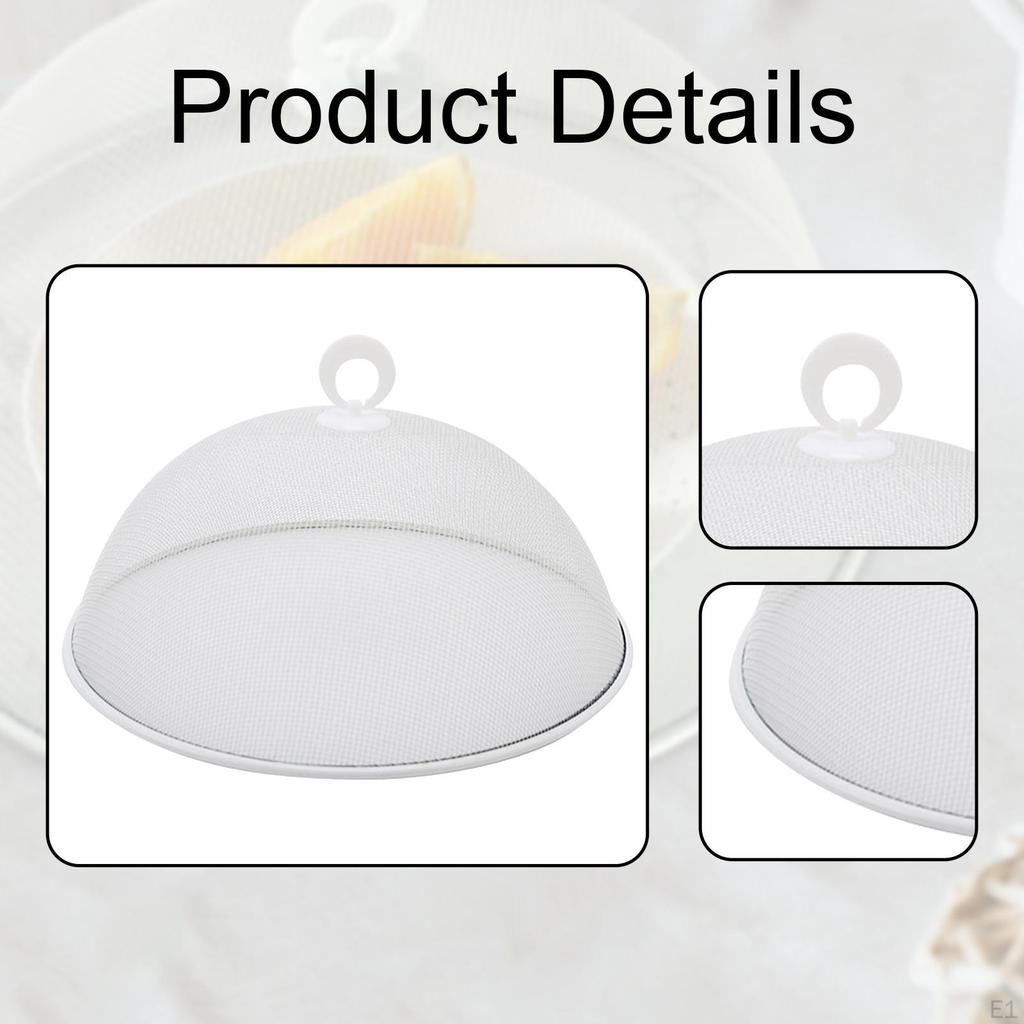 11.02 Inch Reusable Metal Mesh Food Cover Multi-Purpose Picnic for Picnics, Etc.