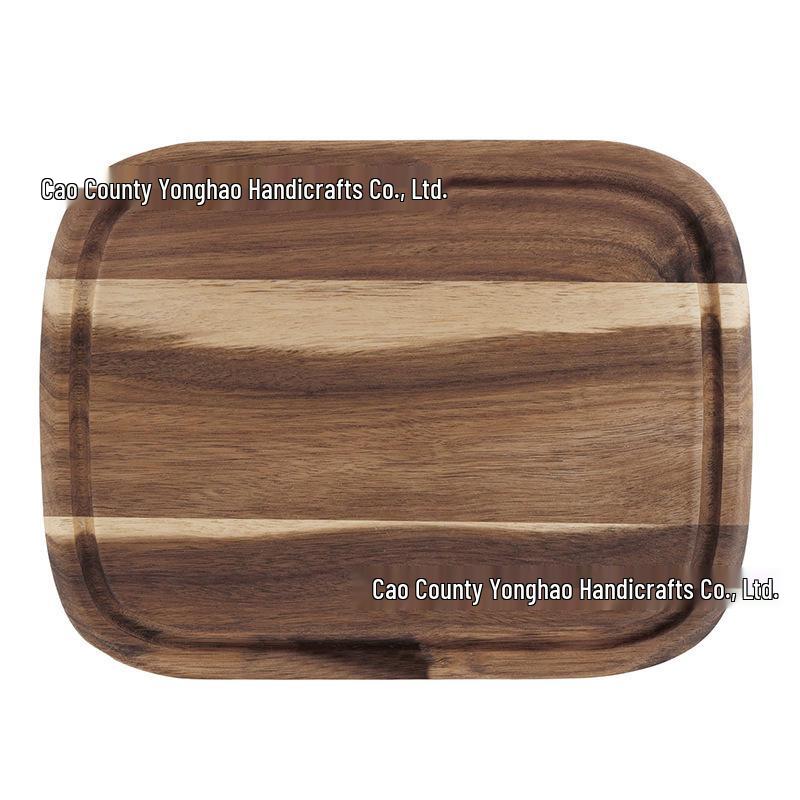 Acacia Wood Cutting Board - Kitchen & Restaurant Wooden Tray for Pizza, Steak, Fruit, and Bread