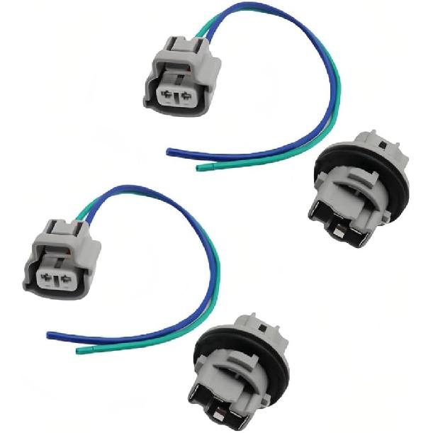 90075-60028 2 Set Turn Signal Socket and Pigtail Connector, Trun Signal Light Socket with 2 Wire Pigtail Fits for Toyota 4Runner 2003-2005,