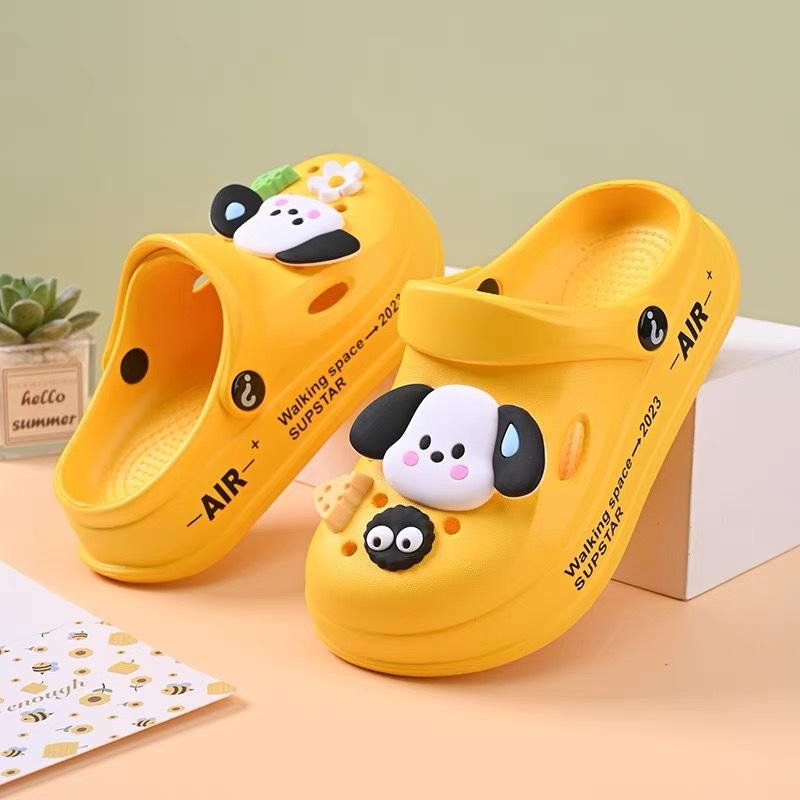 Children's Hole Shoes, Men's and Women's Middle-aged and Older Children's 2025 Summer DIY Durable Non-slip Thick-soled Beach Cute Cool Slippers