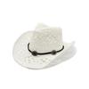 Hollow Edge Jazz Hat Western Cowboy Straw Hat Men'S Summer Vacation Beach Hat Children British