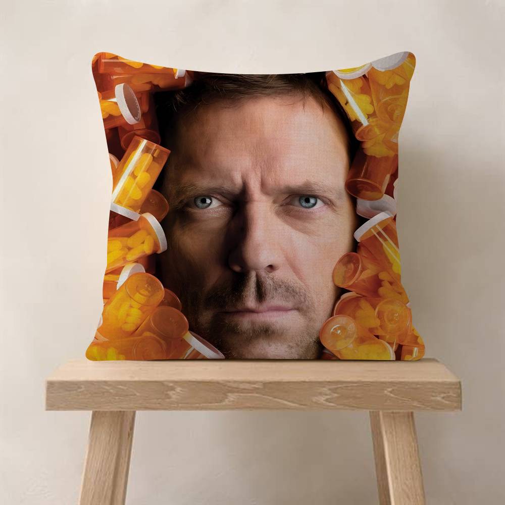 Medical Drama House MD TV Show Pillow Gift Home Office Decoration Bedroom Sofa Car Cushion Cover Case 45x45