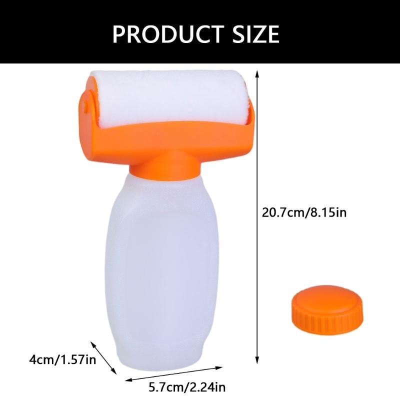 Portable Wall Paint Roller Kit Empty Paint Dabbers Roller Refillable Bottle Dauber Paint Roller for Wall Repairing Tool