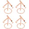 4pieces Clear Acrylic Display Stand For Crystal Base Chip Mini Easel Holder Gemstone Display Stand