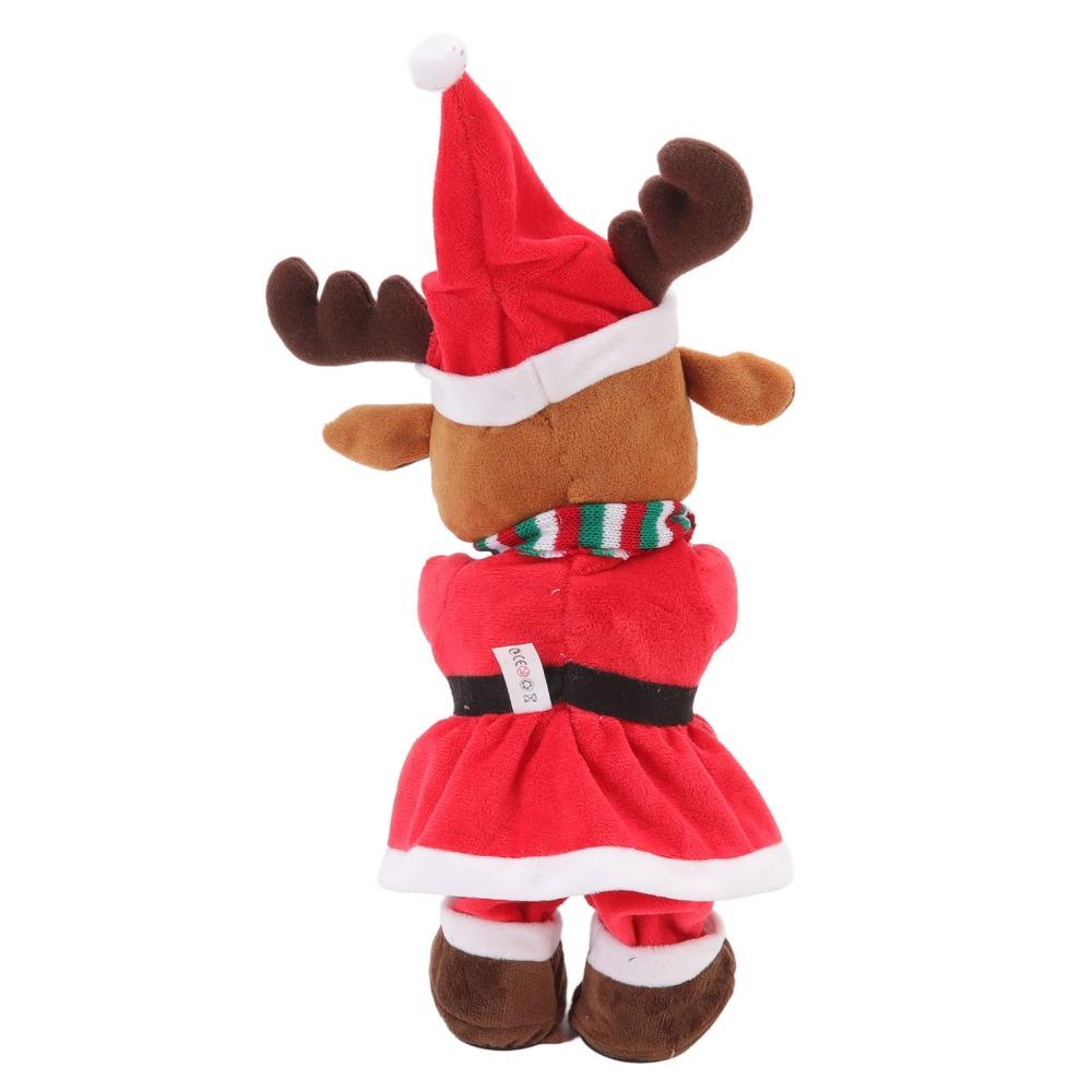 Swinging Motion Christmas Musical Plush Toy Dancing Christmas Doll Christmas Table Decor