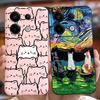 For Xiaomi Redmi Note 13 4G Case Cute Fashion Cartoon Cover Soft Silicone Phone Case For Redmi Note 13 Pro Plus Note13 5G Bumper