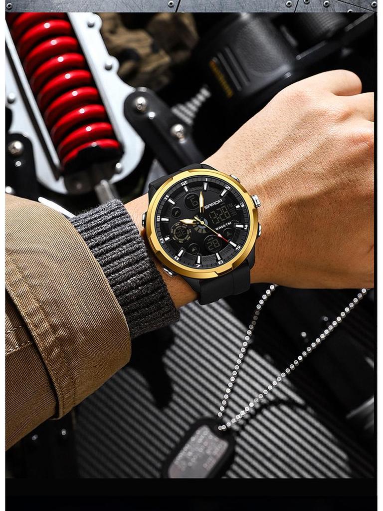 Sanda Youth Luminous Waterproof Multifunctional Men's Sports Watch