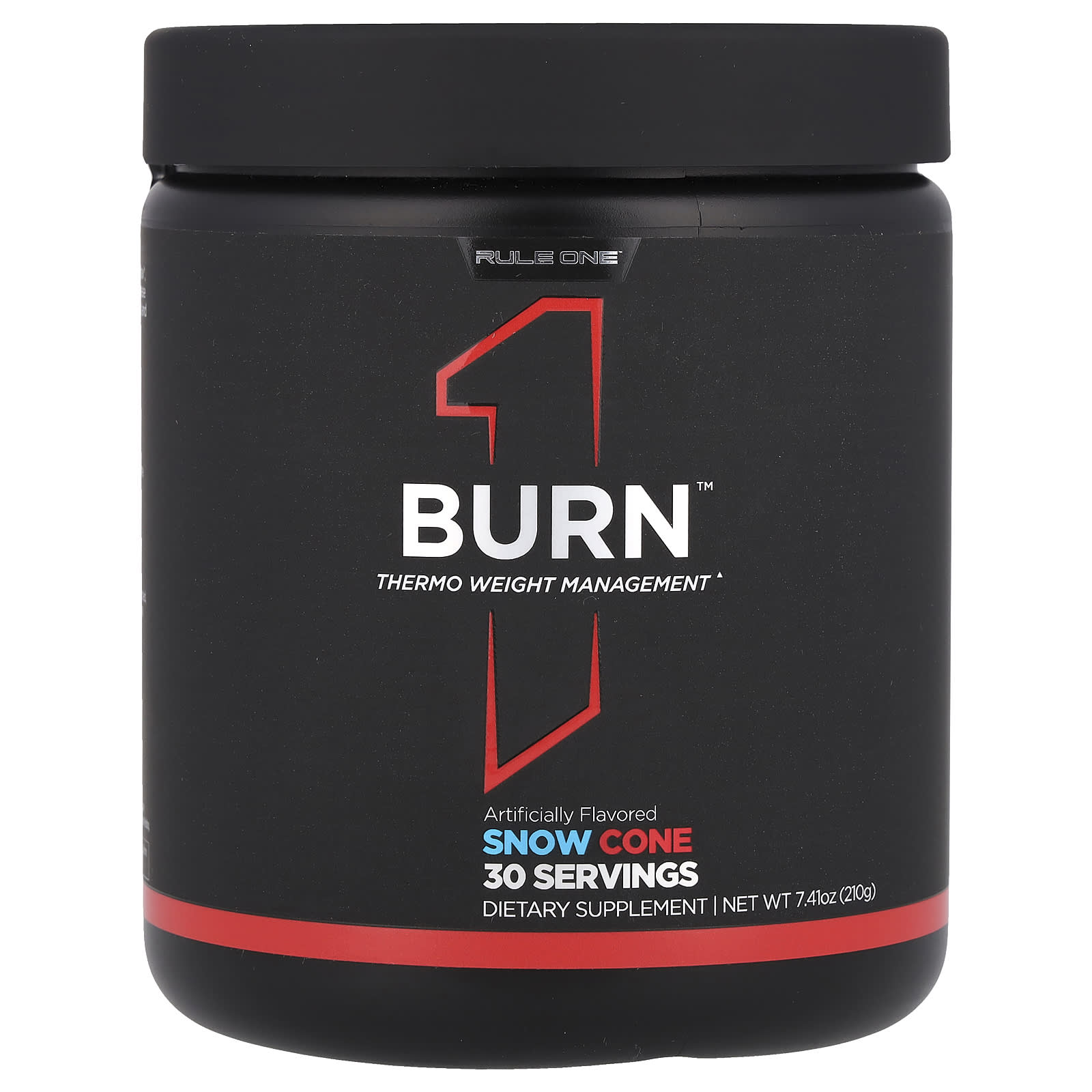 

Rule One Proteins, Burn™, Thermo Weight Management, Snow Cone, 7.41 oz (210 g)