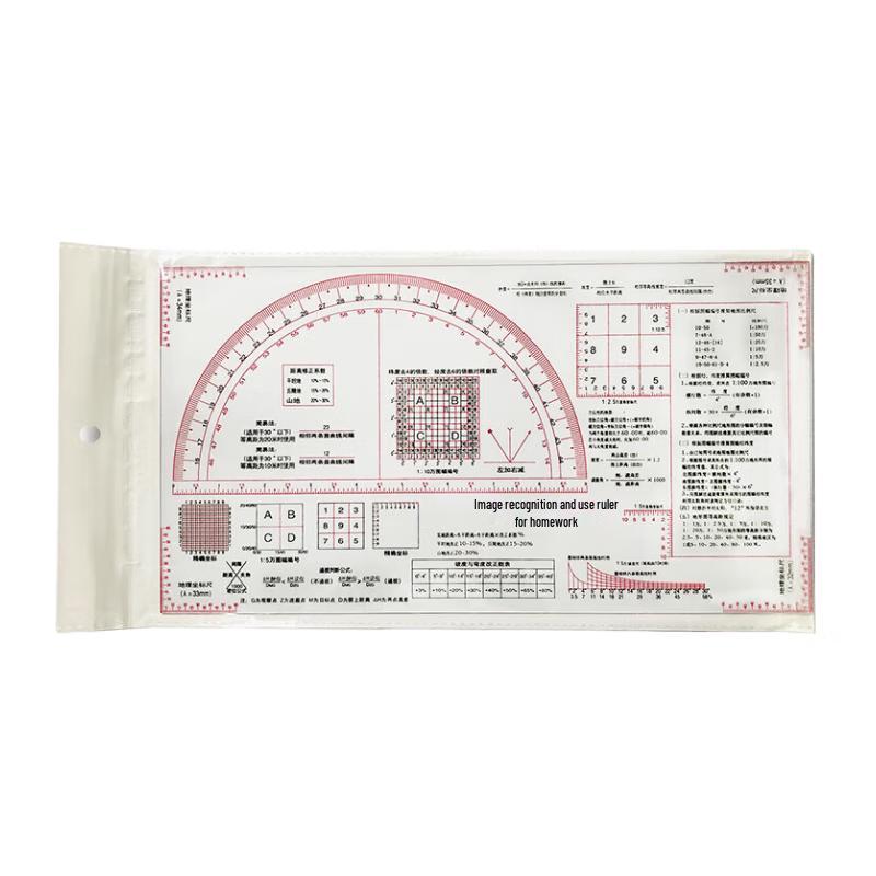 Military Map Plotting and Coordinate Ruler