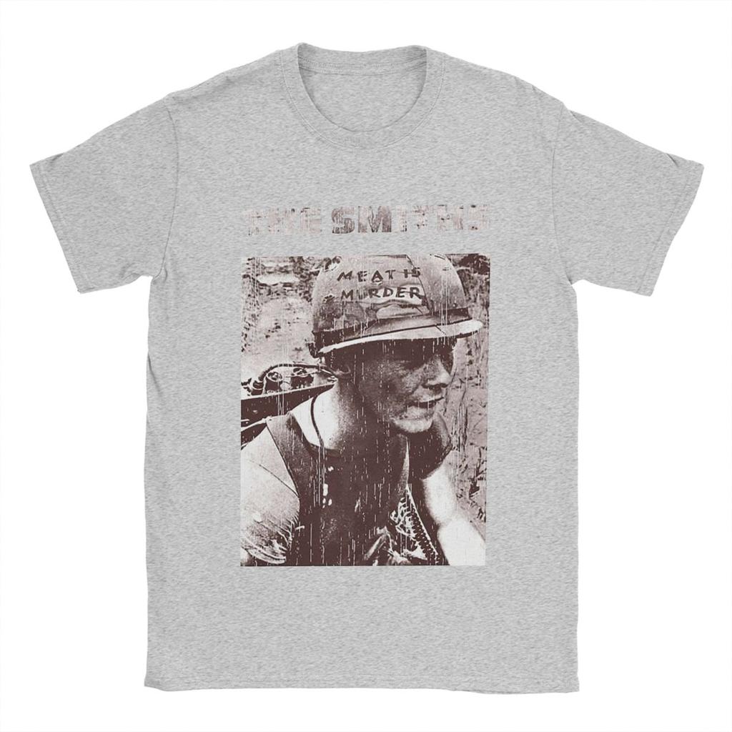 Men's The Smiths Meat Is Murder T Shirts 100% Cotton Clothing Novelty Short Sleeve Round Neck Tee Shirt Classic T-Shirts