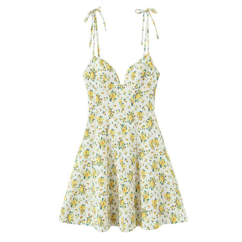 Zbzr Spring New Women Clothes Western Style Fashion Bowknot Decoration Sling Short Dress 2888777 400