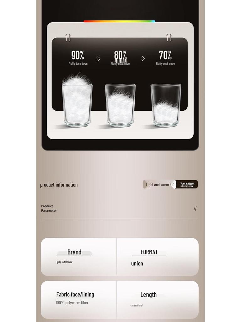 SNOWFLYING Women's Thickened Hooded Down Jacket