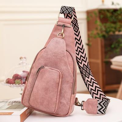 Retro Pu Messenger Bag Women's Breast Bag Messenger Bag Style Versatile Simple Bag