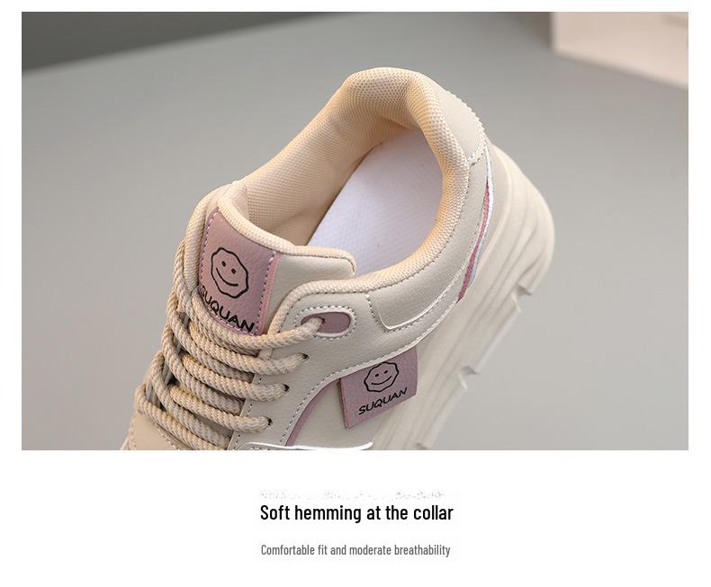 W3621 Height-Boosting Casual Sneakers - 2023 Autumn Fashion, Breathable, Thick-Soled, Korean Style, Versatile Student Shoes