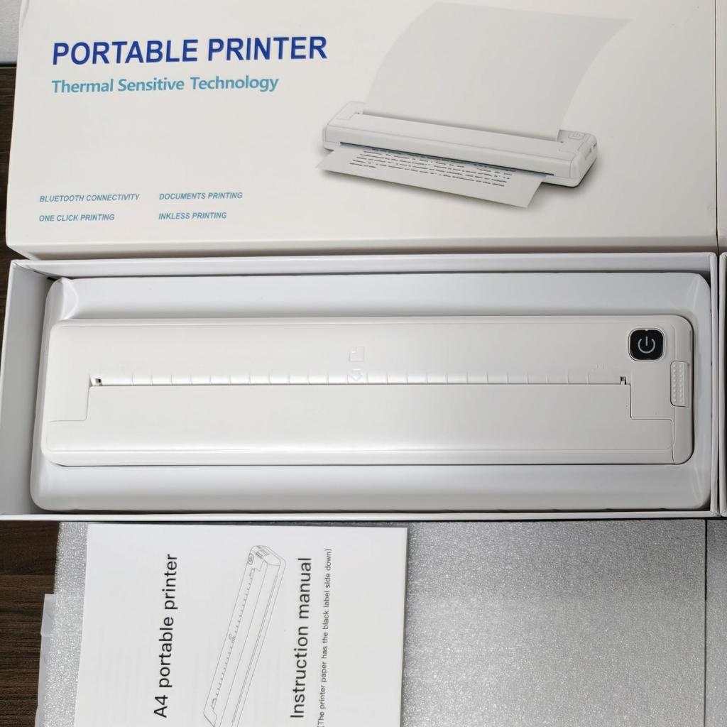 Portable A4 Inkless Tattoo & Label Printer – Mini Thermal Printer for Photos & Office Use