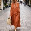 Ärmelloses Leinenkleid für Damen Asymmetrischer Saum Lockerer Schnitt Lässiges Midi-Kleid Hohe Taille Sommer-Outfit Leichtes Atmungsaktives Gewebe