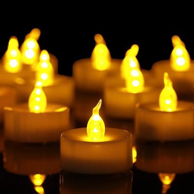 LED Candle Light Set, Soothing Flashing Candlelight, Warm White, Unscented, Flameless, Decorative Lighting, Interior Lighting, Perfect for Christmas,