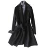 Small spring, autumn and winter new double-sided woolen cashmere coat women's medium and long woolen coat