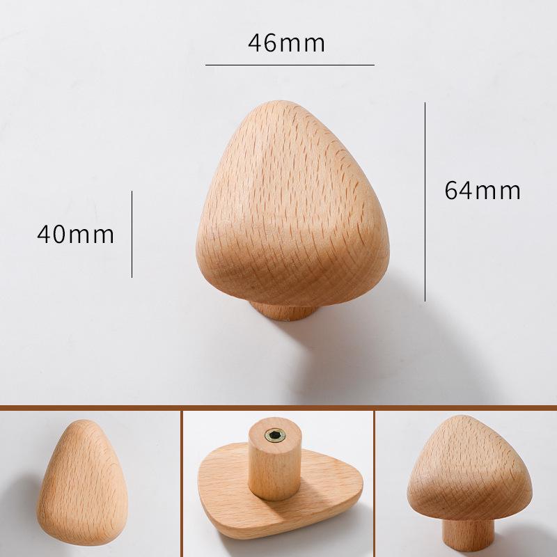 Solid Wood No-Punch Wall-Mounted Coat Hook