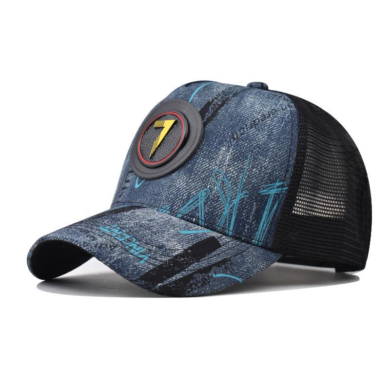 Personality 7 Letter New Design Retro Mesh Baseball Cap For Men Women Autumn Summer Snapback Hat High Top Network Sun Hat Gorras