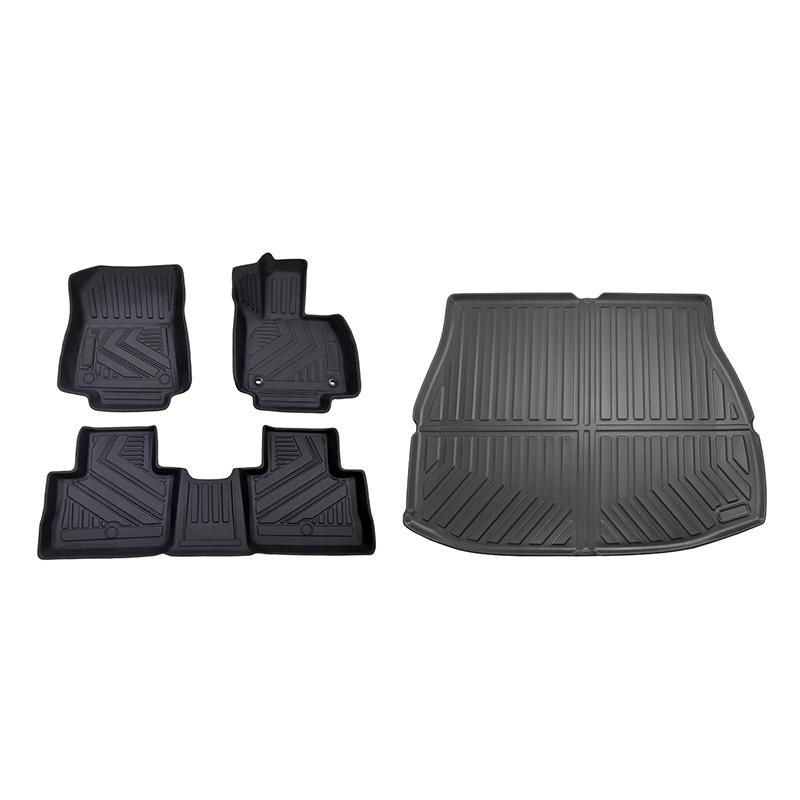 TPE Waterproof Floor Mats for Toyota Harrier 80 & RAV4 - Eco-Friendly, Left/Right Rudder