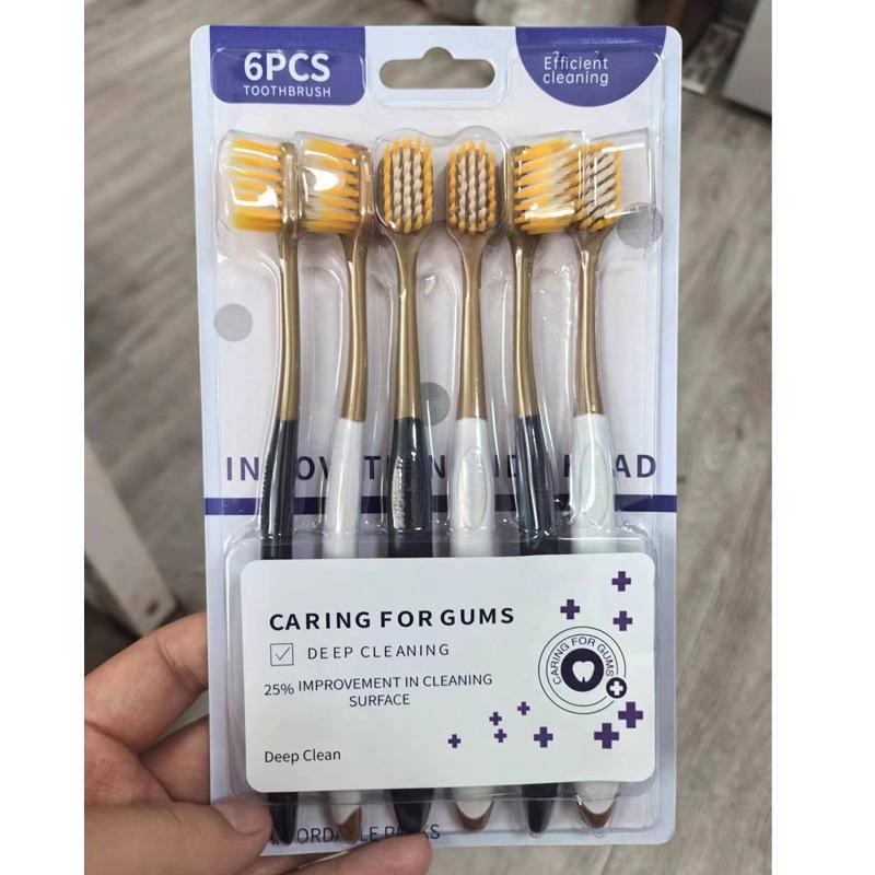 Wide Head Dense Silk Soft Toothbrush Adult Soft Fur High-density Household Deep Cleaning Mouth