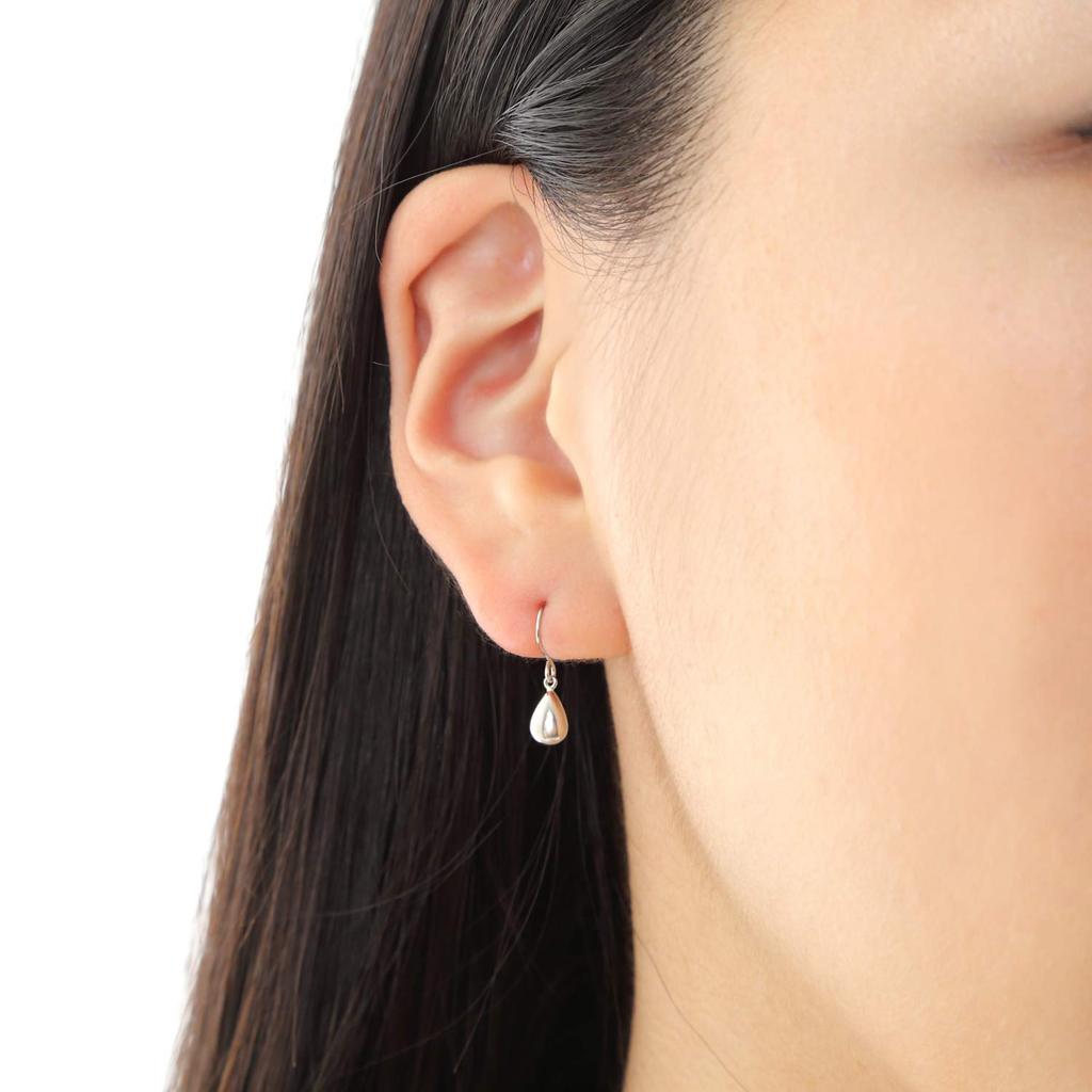 Platinum Drop Dangle Pear Pt900 Earrings, Shape, Women's,