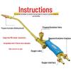 All-Copper H01-2 Injector Type Welding Torch Gun, 2L Small Roasting Gun, Oxyacetylene Compatible