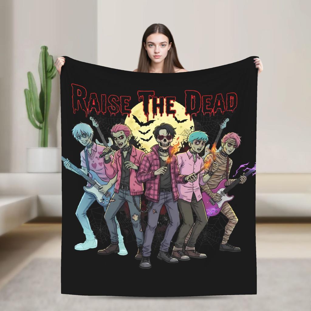 Baby Saja KPop Demon Hunters Saja Boys Blanket Warm Funny Plush Bedding Throws For Child Couch Chair Flannel Bedspread Bed Cover