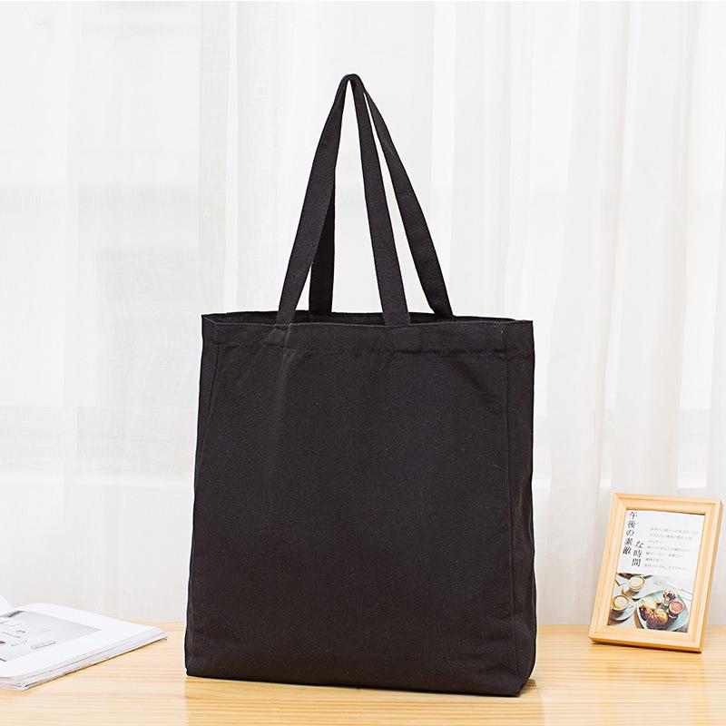 High-End Custom Logo Canvas Tote Bag - White, Blank, Personalized Printing