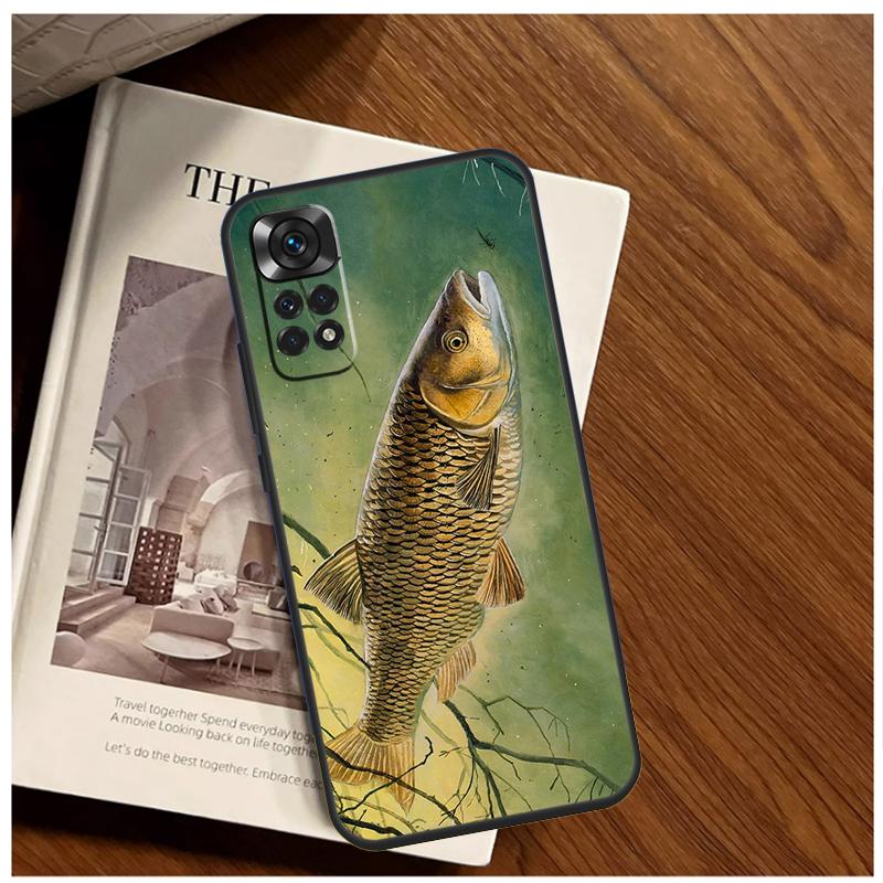 Chub Carp Fish Case For Xiaomi Redmi Note 13 11 10 9 8 12 Pro Plus 12S 11S 10S 9S 10A 9C 10C 12C 13C Funda