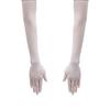 Women Opera Prom Mesh Finger Pantyhose Gloves Transparent Gloves Long Sheer Seamless Mitten