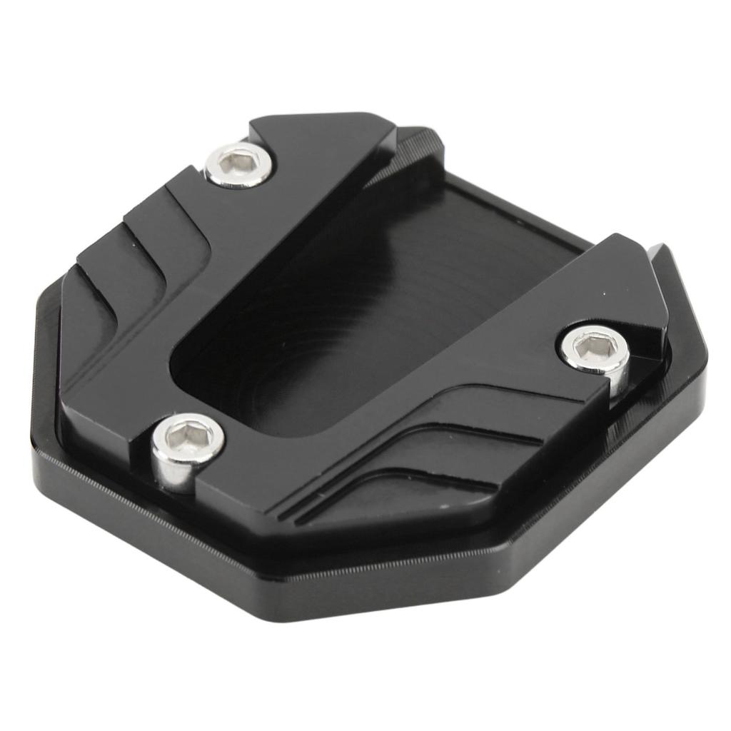 Motorcycle Side Stand Plate Pad High Strength Kickstand Pad Plate Support Accessory Black