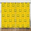 Curtain Funny Smiley Face 3D Digital Printing Blackout Curtain Punching