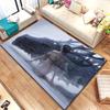 Bivariate ghostblade beautiful Painting Carpet for Living Room Large Area Rug Black Soft Carpet Home Decoration Mats Boho Rugs