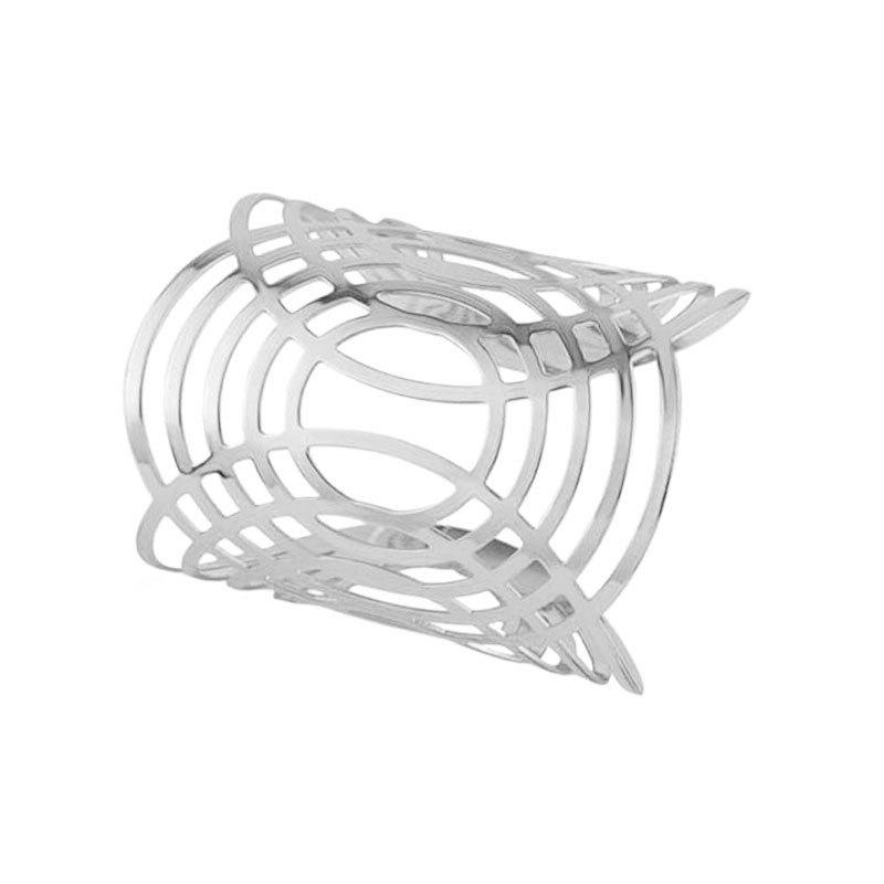 European and American Fashion Jewelry Set: Exaggerated Glossy Metal Hollow Floral Bracelet