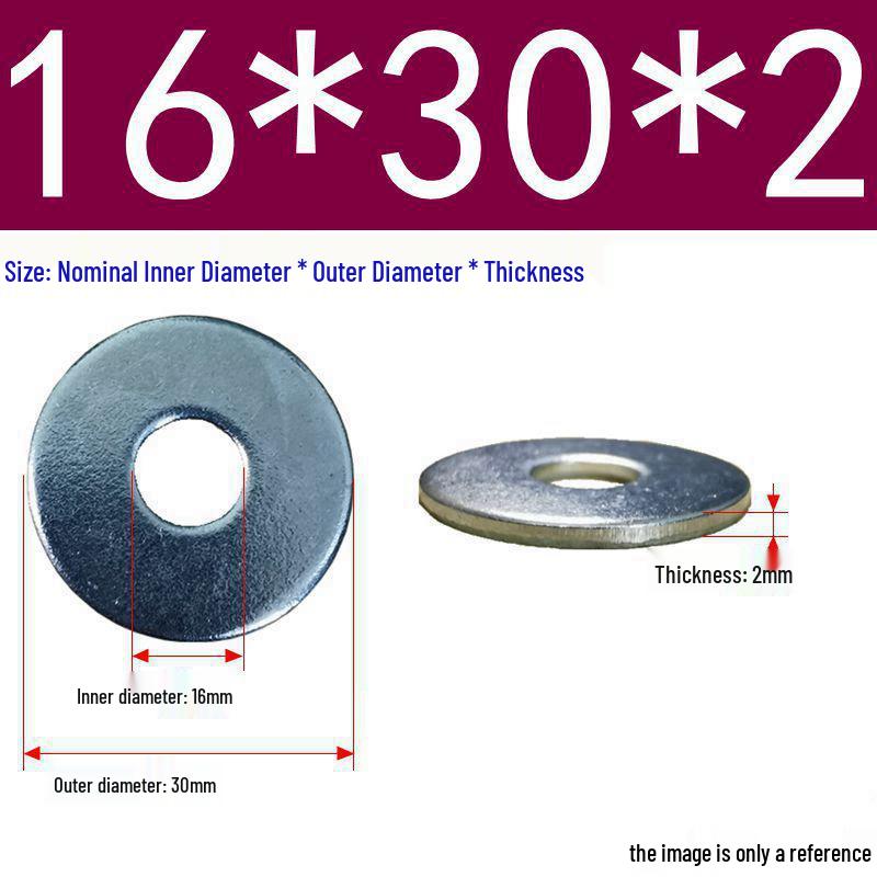 Galvanized Flat Metal Washer Spacer M3-M60