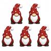 1 pz Festivo Gnomo di Natale Perline in Silicone - Ciondoli 3D Babbo Natale per Artigianato Fai da Te, Creazione di Gioielli, Penne per Infilare Perline, Portachiavi, Cordini, Collane