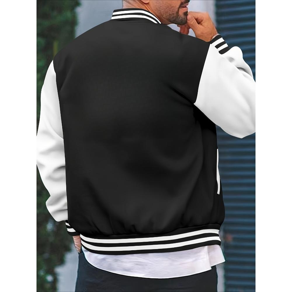 American Street Classic Baseball Jacket Men's Jacket Sports Casual Jacket Suitable for Both Men and Women