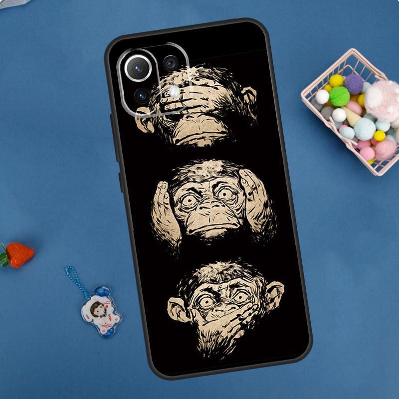 Cartoon Monkey Case For Xiaomi 15 Ultra 13 14 11T 12T 13T 14T Pro POCO X7 Pro F5 F6 M6 X3 X5 X6 Pro Coque