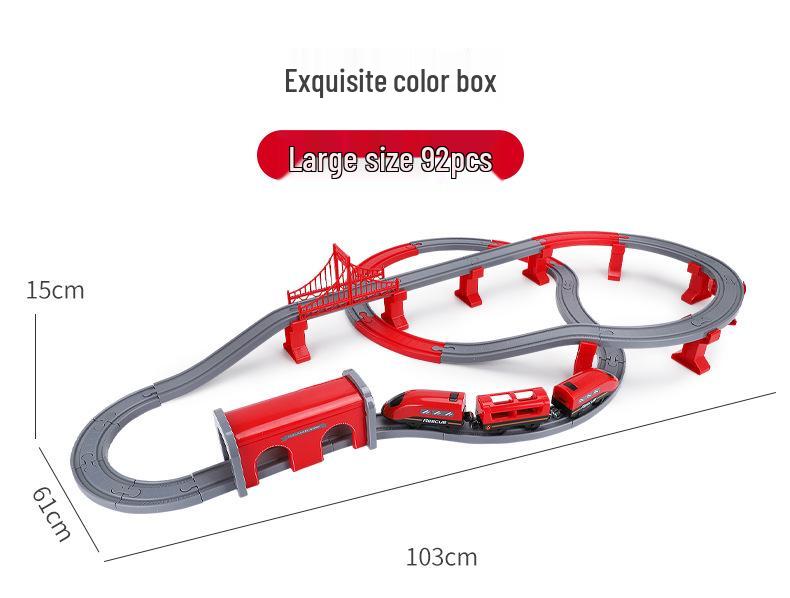 DIY Electric Track Car Toy for Boys – Magnetic Train Building Blocks Set