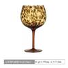 Vintage Leopard Goblet Crystal Glass Wine Glass Cup Round Belly Antique Glasses Cocktail Whiskey Glasses Barware Drinkware Cups