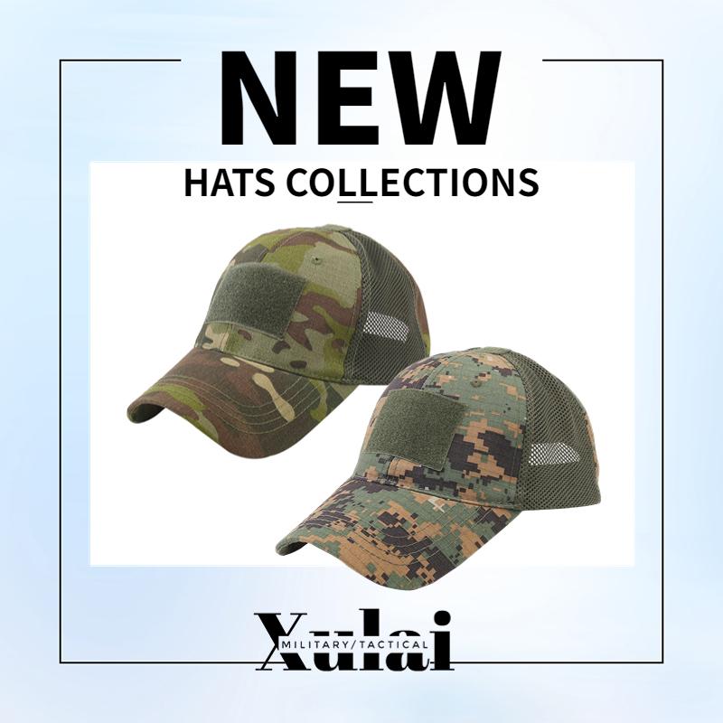 BASEBALL CAP #3 Ribstop TC Black Green Khaki Multicam Camouflage Kanye Baseball Cap Mesh Panels Breathable Beanie Hats For Men
