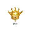 Gold Crown Balloon Set - Large, Medium, and Small Sizes for Birthday Decoration