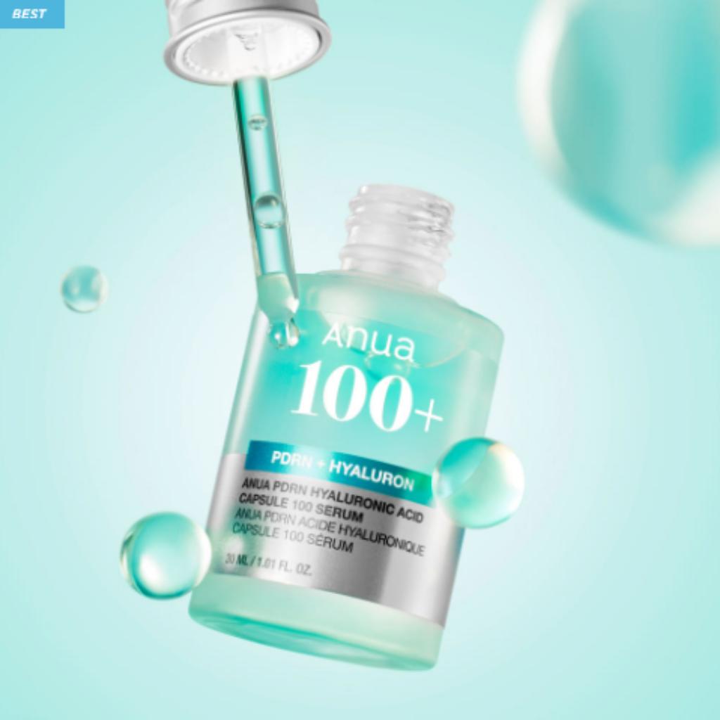 Anua PDRN Hyaluronic Acid Capsule 100 Serum 30ml - Salmon DNA for Glass Skin